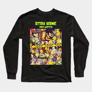 Stay home and watch TV Long Sleeve T-Shirt